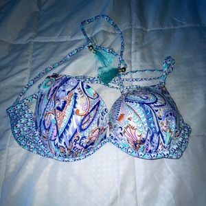 Victoria’s Secret Padded Push up Halter Swim Top